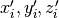 x_{i}', y_{i}', z_{i}'